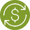green icon-convert money symbol